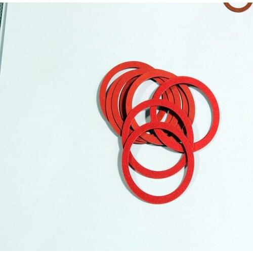 100x Red Steel Paper Flat Washer Insulating Fiber Spacers Gasket Pad Meson Shim ID 20.5mm 22mm 24mm 25mm 28mm 32mm ROHS