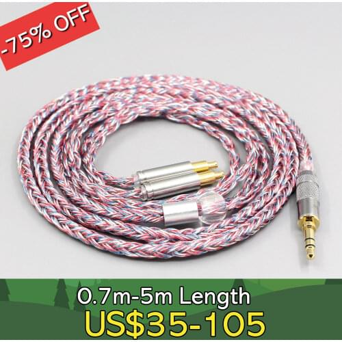 16 Core Silver OCC OFC Mixed Braided Cable For Audio Technica ATH-ADX5000 ATH-MSR7b 770H 990H A2DC Earphone Headphone LN007565