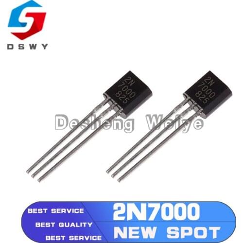 20PCS 2N7000 TO92 Small Signal MOSFET 200 mAmps, 60 Volts N-Channel TO-92 Original and new
