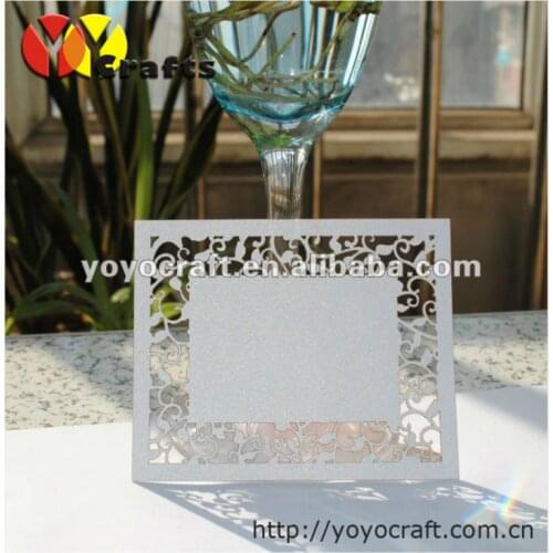 2018 hot sell cute lace handmade laser cut thank you card greeting card sample