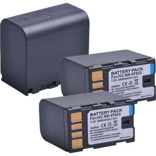 3PC 2400mAh BN-VF823 BN VF823U BN VF823 Camera Battery for JVC GZ-MG130 GZ-MG131 GZ-MG132 GZ-MG133 GZ-MG134 GZ-MG135 GZ-MG148