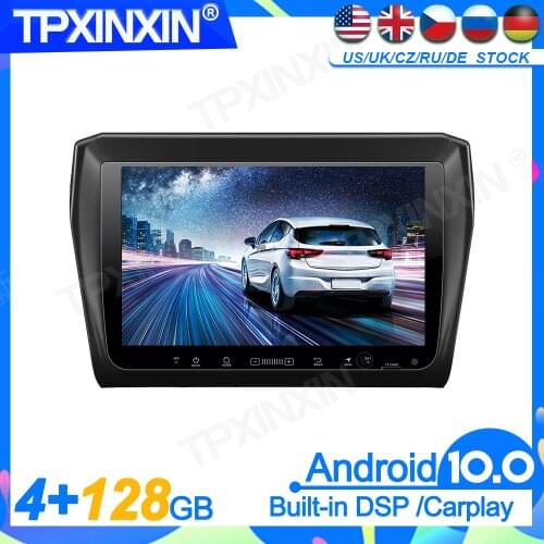 4GB+128GB Android 10 For Suzuki Swift 2017-2019 Head Unit Car Multimedia Player Auto Radio Tape Recorder GPS Navigation DSP IPS