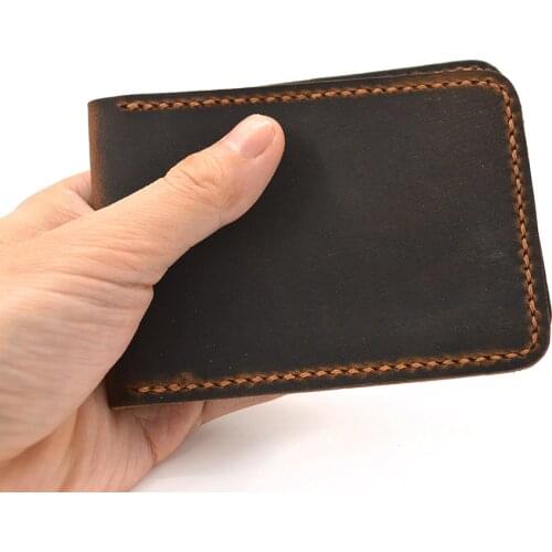 Handmade Crazy Horse Cow Leather Drivers License Wallet Vintage Men Driver Documents Cover Driving License Holder Wallet