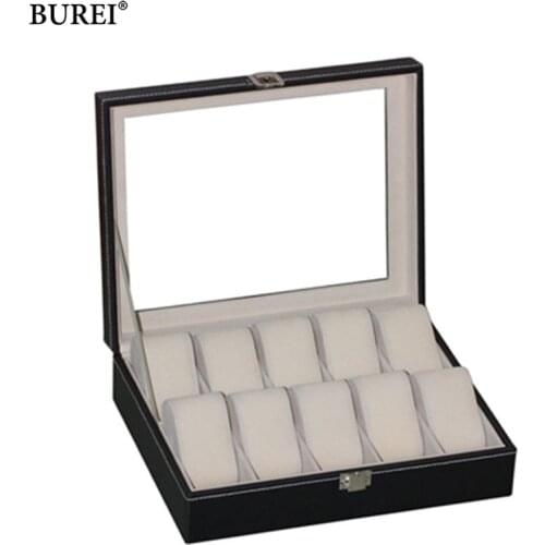 Шкатулки для часов Burei China At AliExpress