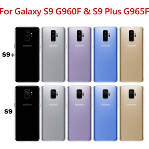 10 Pcs For SAMSUNG Galaxy S9 S9 + S9 G960F G965F Housing Case Replace Battery Cover Rear Door + Rear Camera Glass Frame Lens