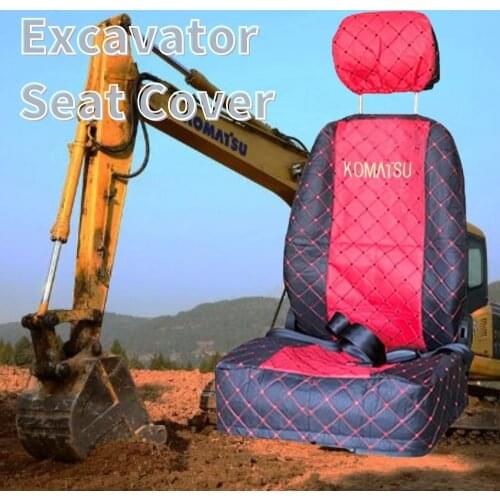 Excavator Seat Cover for Caterpillar Hyundai Doosan Sany Komatsu Hiachi Kato Kobelco Seat Saddle Cushion Excavator Decoration
