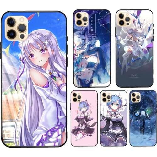 Re Zero Kara Hajimeru Isekai Seikatsu For iPhone 12 Pro Max mini Case For iPhone 11 Pro Max XS X SE 2020 7 8 Plus XR Cover