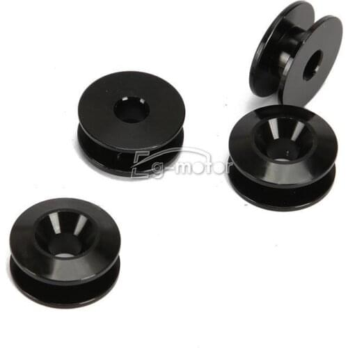 Black Quick Release Fasteners Bolt Kit Front Rear For Most Car Vehicles Bumper
