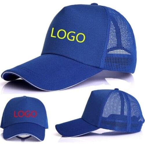 DIY Breathable mesh hat baseball cap LOGO custom printing and embroidery Trucker Hats cap Gorras Casquette