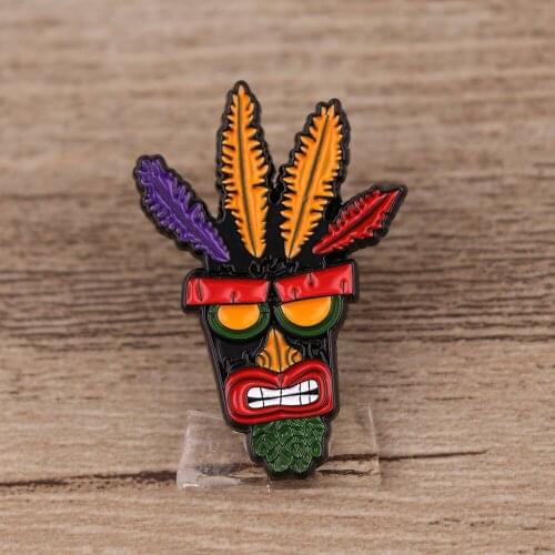 BG1350 Wolf Movies Enamel Pins Kids Gifts Metal Cartoon Brooch Pin Fashion Jewelry Backpack Collar Lapel Badge