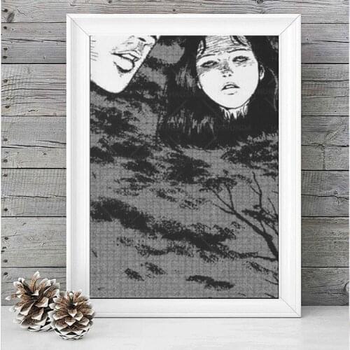 Junji Ito - Floating heads canvas prints Wall Decoration Canvas Art Prints and Posters for Living Room Home Décor