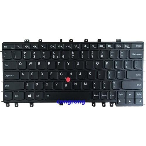US English Backlit Keyboard for Lenovo Thinkpad S1 S240 Yoga 12 Backlight Teclado 04Y2620 04Y2916 SN20A45458