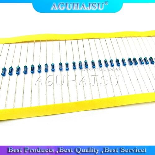 Metal Film Resistors 1/4W 470ohm 1% Colored Loop Resistors (100pcs/lot)