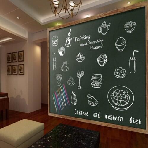 Custom mural Custom Handmade Mural Chinese Western Cuisine Bar KTV Cafe Tooling Backdrop Wall Restaurant Wallpaper