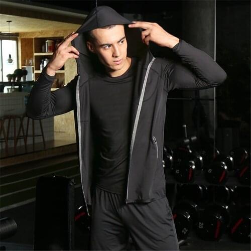 New Mens Sport Sweatshirts Hoodies Running Jackets Hoodie Men Breathable Quick dry Yoga Fitness Jerseys Sports Coat comfortable