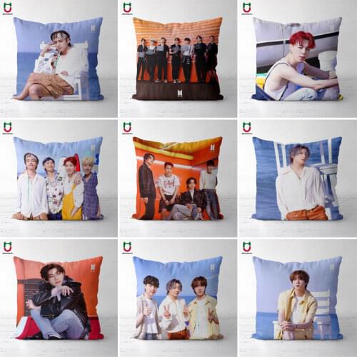 Kpop Cushion Kpop Pillowcase Butter version 3 JK SUGA JINMIN JIN V Cushion Cover Square Poszewka 40x40CM 45x45CM