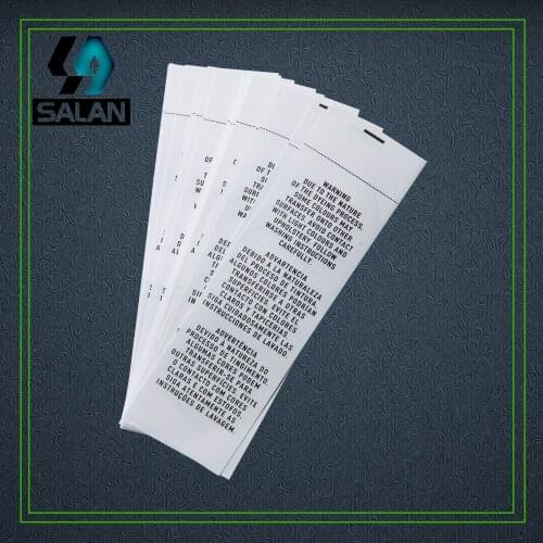 Custom Synthetic tape printing label Sewing Tag for clothing care labels fabric tags