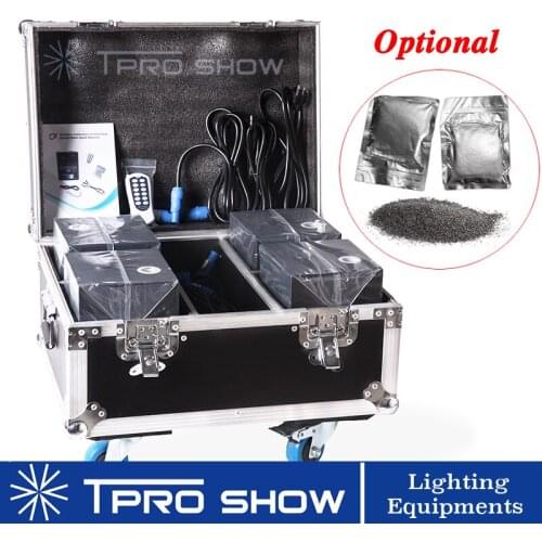 New Cold Spark Firework Machine 1 Flycase Wireless Remote Control Dmx Stage Fountain Pyro For Indoor Wedding Ti Powder Optional