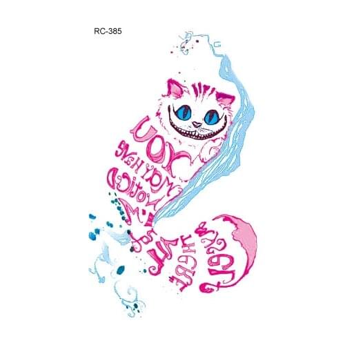 Rocooart Fantacy Animals Design Waterproof Temporary Tattoo Stickers Fox Cat Bee Flash Fake Tatoo Henna Taty For Women Men Body