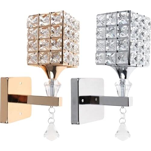 Chic Crystal Wall Light, Wall Lamp Sconce, Modern Crystal Wall Lamp Bedroom Living Room Restaurant Lighting
