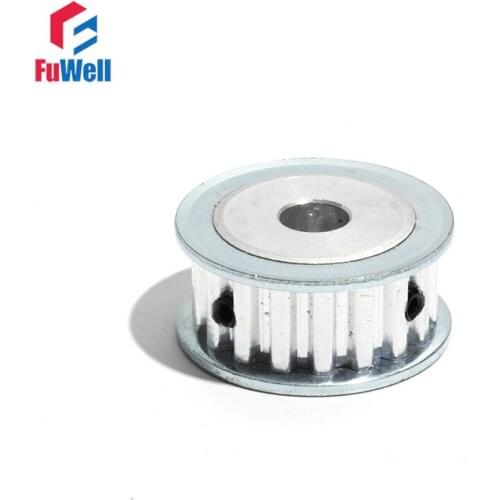 Timing Belt Pulley XL-18T 16mm Width 6/8/10/12/14/15mm Bore Transmission Pulley Aluminum Alloy XL Type 18Teeth Rubber Pulley