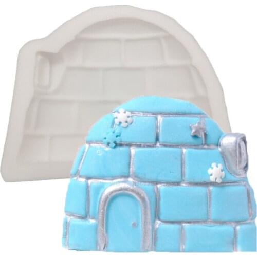 Castle Silicone Mold for Fondant Cake Decoration, Cupcakes, Sugarcraft, Cookies, Cards Clay Bakeware Tools