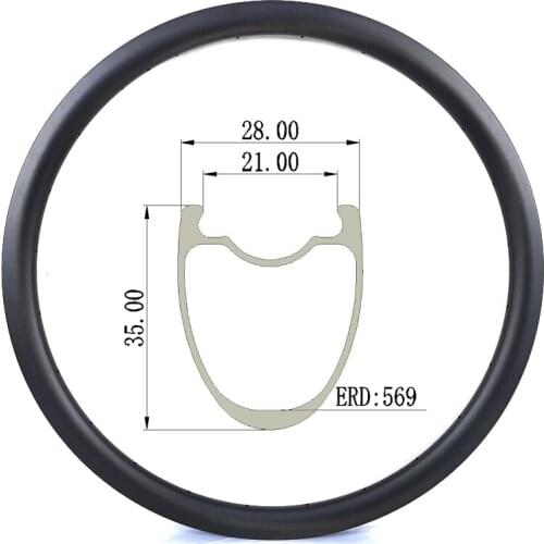 Primwon 700c Road Bike Carbon Rim 28m Width 35mm Depth Clincher Tubeless Disc Brake Bicycle Wheel Gravel CX UD Matte Glossy 370g