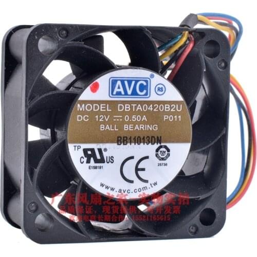 New authentic DBTA0420B2U 12V 0.50A 4CM large air volume cooling fan