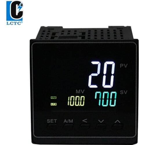 4-20mA input SSR/Relay/4-20mA output 72x72mm 50 segments programmable ramp soak LCD pid temperature controller