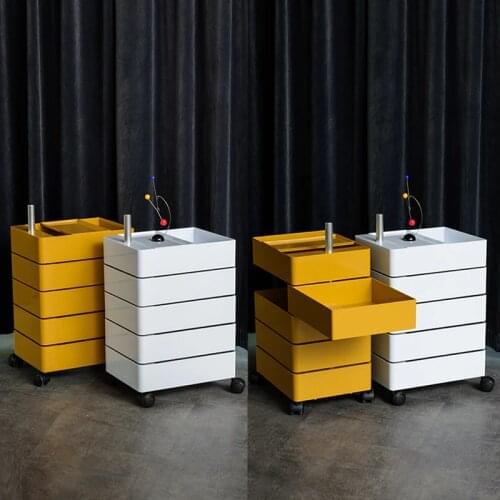 360 rotating bedside storage cabinet file cabinet storage side cabinet office multi-layer ins storage cabinet movable side table