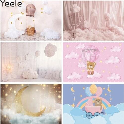 Yeele Dreamy Baby Shower Backdrop Props Party Decor Moon Stars Birthday Background Photophone Photography For Child Photo Studio