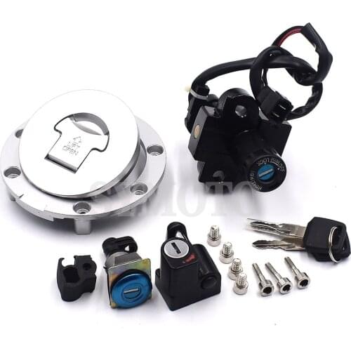 Ignition Switch Lock Fuel gas Tank Cap Cover Seat Handle Locks Include Key For Honda CB400 SF 1992-1998 CB-1 VFR400 VT250 CB750