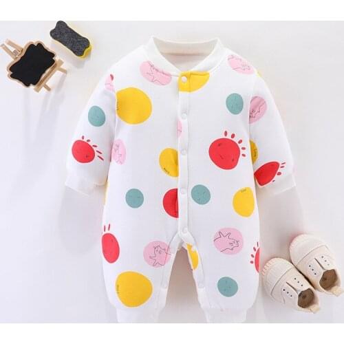 Winter Baby Newborn Clothes For Infant Girls Overalls Thick Cotton Romper For Baby Boys Jumpsuit Toddler Clothes 0 3M 6M 9M 12M