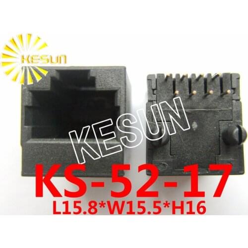 160PCS x RJ45 5224-8C Plastic PCB Modular jack Network socket LAN CONNECTOR plug 180degree top-entry