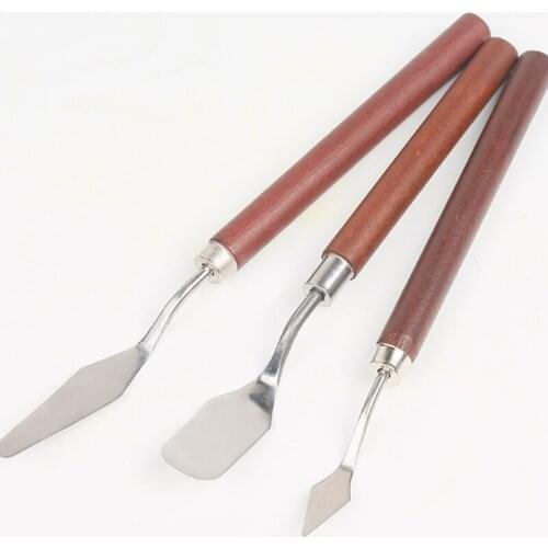 3pcs Metal Spatula Set Oil Painting Paint Scrapers Art Craft Perfect Artist Painting Accessories Calligraphy Palette Spatula
