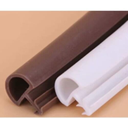 5*8mm 5M rubber sealing strips crash soundproof door thong strip wooden door/ window sealed slot type easy to instal