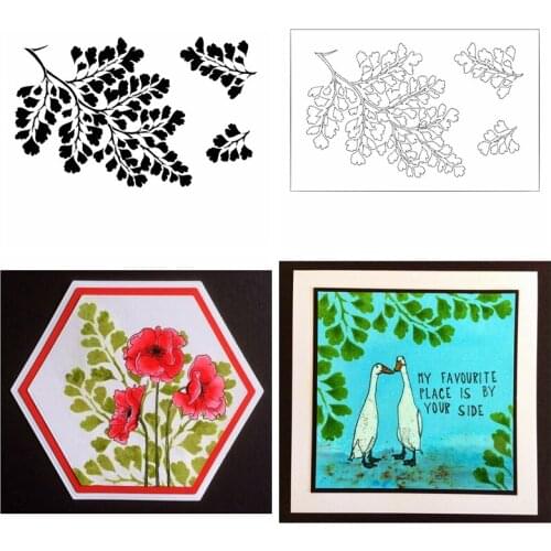 6x9in Wild Leaf Plastic Draw Stencil For DIY Scrapbooking Decorative Embossing DIY Card Craft Plastic Templates Draw Sheets