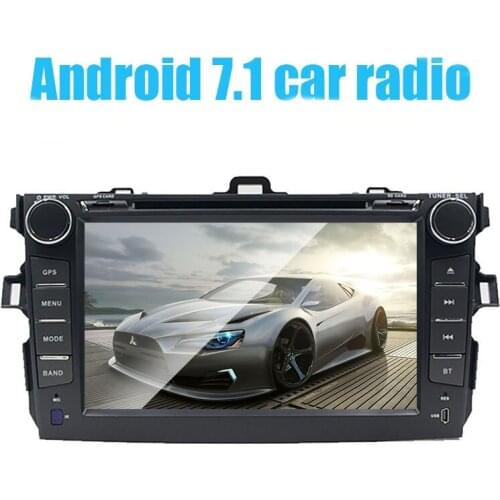Android 7.1 8 Inch Car DVD Player for Toyota Corolla 2007 2008 2009 2010 2011 Bluetooth GPS Navigation Radio FREE Map+camera