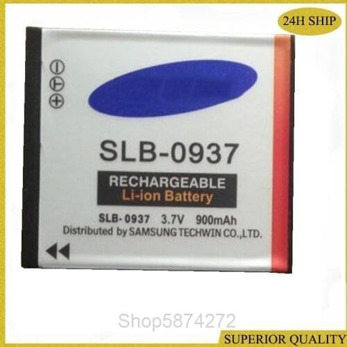 10PCS 900mAh SLB-0937 SLB 0937 SLB0937 Digital Camera Battery For Samsung L730 L830 i8 NV33 NV4 Battery