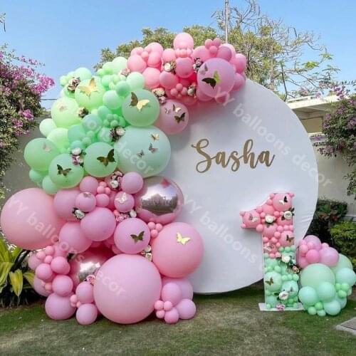 Baby Shower Ballon Arch Kit 168pcs Nude Balloons Garland DIY Macaron Brown Blush Globos Birthday Wedding Party Decor Supplies