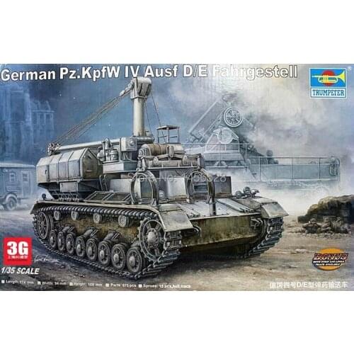Free shipping TRUMPETER00362 1/35 GERMAN PZ.KPFW IV AUSF D/E FAHRGESTELL Assembly Model kits Modle building scale