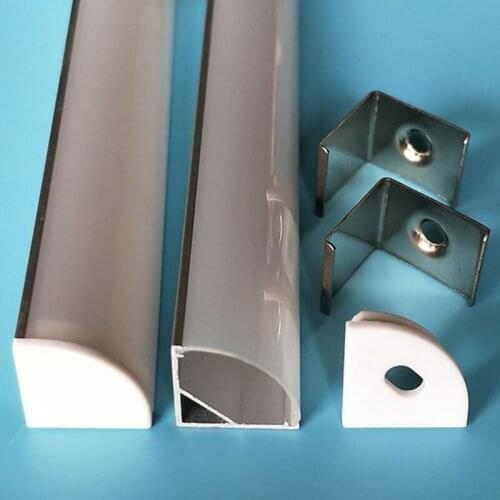 Free Shipping High Quality Right Angle 90 Degree Corner Application Aluminum LED Profile for LED Strip Light 2.5m/pcs 200m/lot