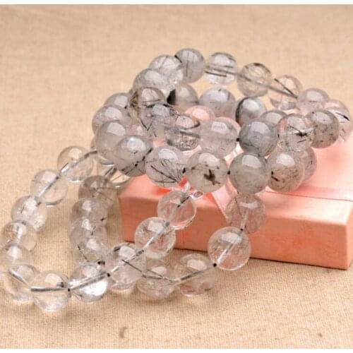 Natural black hair crystal bracelet wholesale