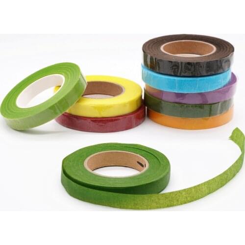 1.2cm*30yards Flower Tape colorful Florist Floral Stem Tape Corsages Buttonhole Artificial Stamen Wrap DIY Craft Accessories