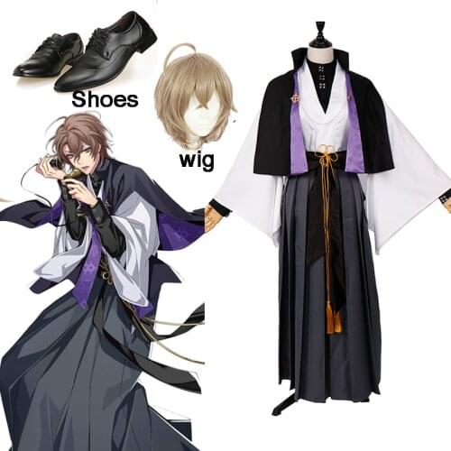 DRB Division Rap Battle GENTARO YUMENO Cosplay Costume Full Set Adult Men women Halloween Carnival Costumes and wig Shoes