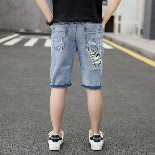 Cartoon Baby Boys Shorts Summer 2020 Cotton Jeans Short Pant Mid Waist Casual Short Pants For 4 to 13 Yrs Kids Boys Clothing