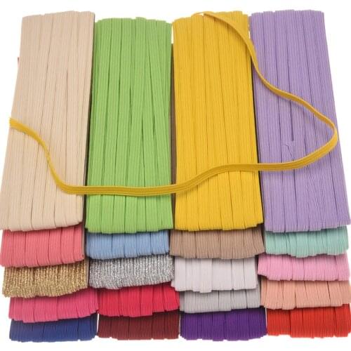 10Yards Mask Elastic Band Elastic rubber band Rope By Roll 0.6cm Hair band Thin Headbands Hair Accessories DIY Accessory