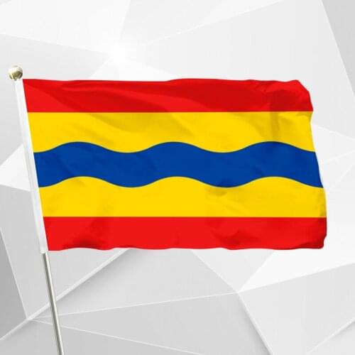 Netherlands Overijssel Flag 150X90cm pride120g 100D Polyester Double Stitched High Quality Banner Free Shipping