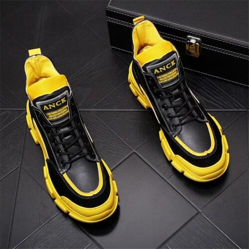 New Italian Style Men Dress Business Shoes Luxury White Lace Up Vulcanized Boots Canvas Running Casual Sneakers 38-44 S92