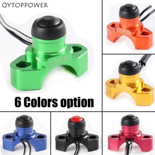 CNC Motorcycle Billet Stop Button Kill Switch For YZ YZF WR 85 125 250 450 Dirt Pit Bike MX Motocross OFF-ROAD Enduro